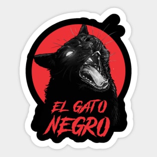 El Gato Negro Sticker